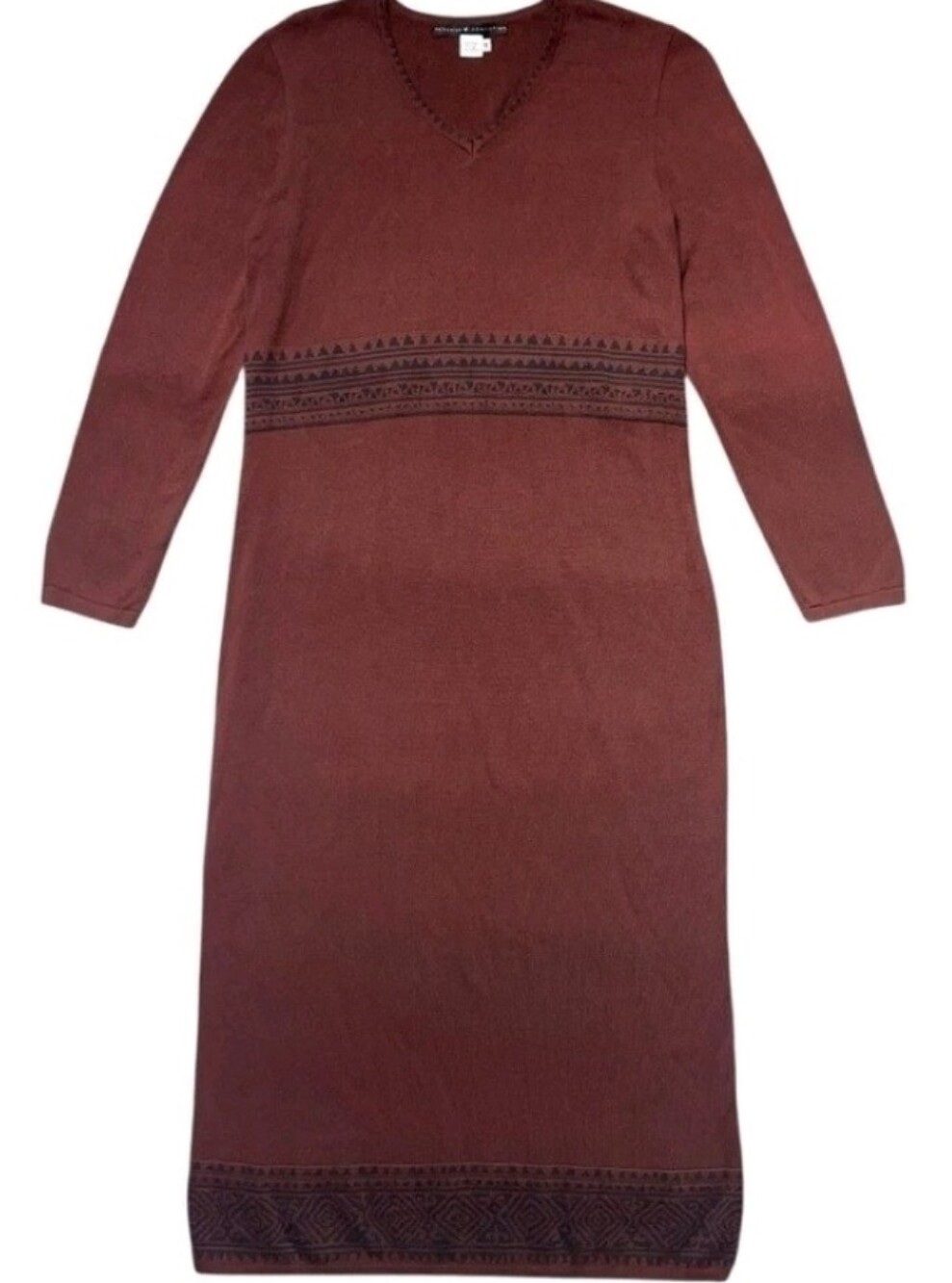 Peruvian Connection Aztec Print  Midi Dress